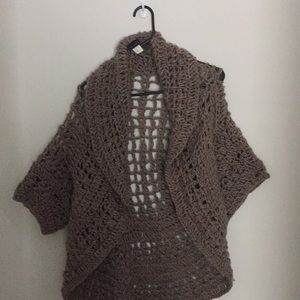 Adorable crocheted shawl
